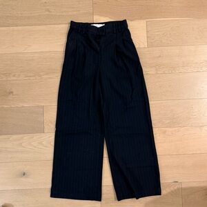 Women’s Navy Pinstripe Pants / Trouser